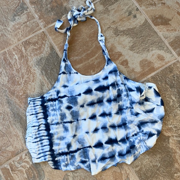 Billabong M halter crop top blue shite - Picture 5 of 12